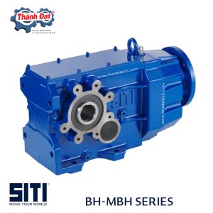 ĐỘNG CƠ GIẢM TỐC BÁNH RĂNG CÔN - DÒNG BH - MBH